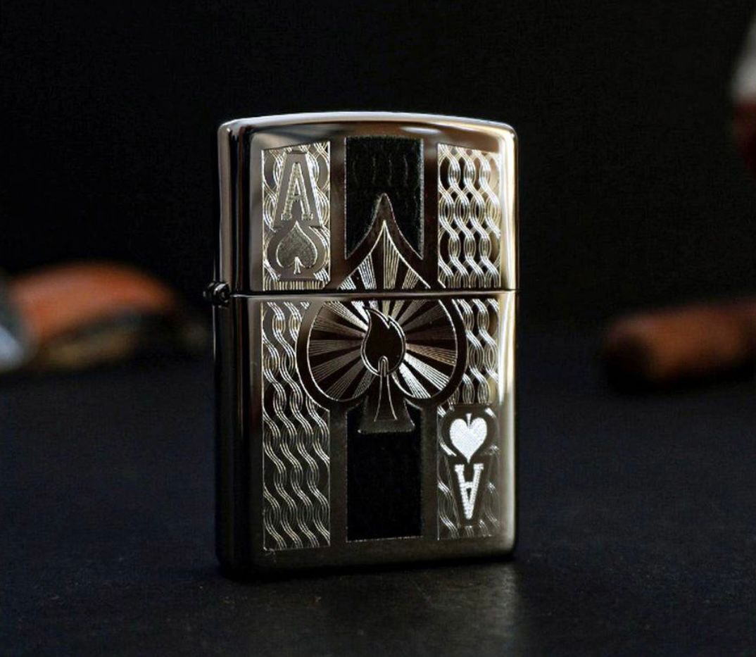 فندک زیپو اورجینال تک آس پیک Zippo 24196 Ace Design