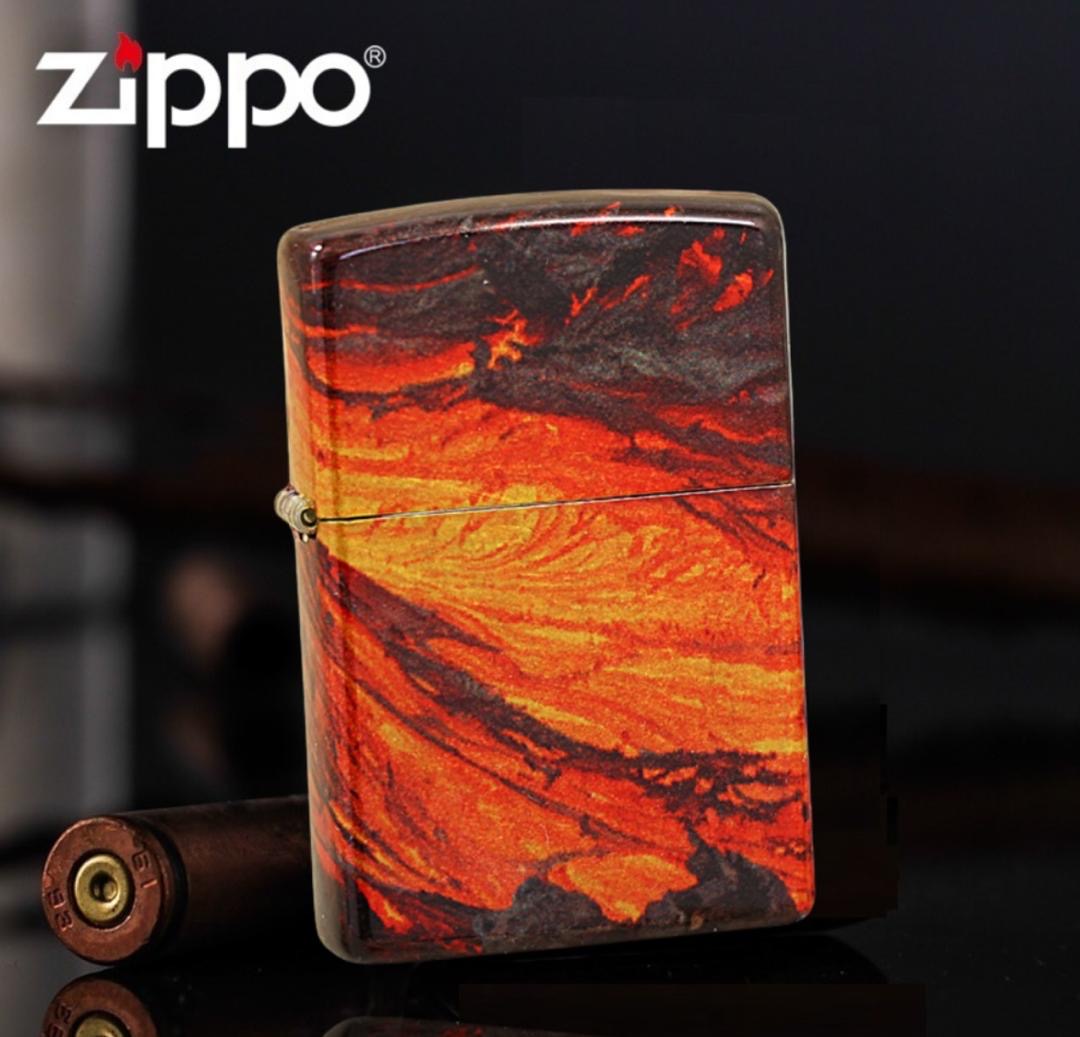 فندک زیپو اورجینال آتش فشان Zippo 48622 Flow Design 540 Fusion