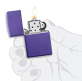 فندک زیپو اورجینال بنفش مات کلاسیک Zippo 237 purple Matte