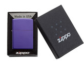 فندک زیپو اورجینال بنفش مات کلاسیک Zippo 237 purple Matte