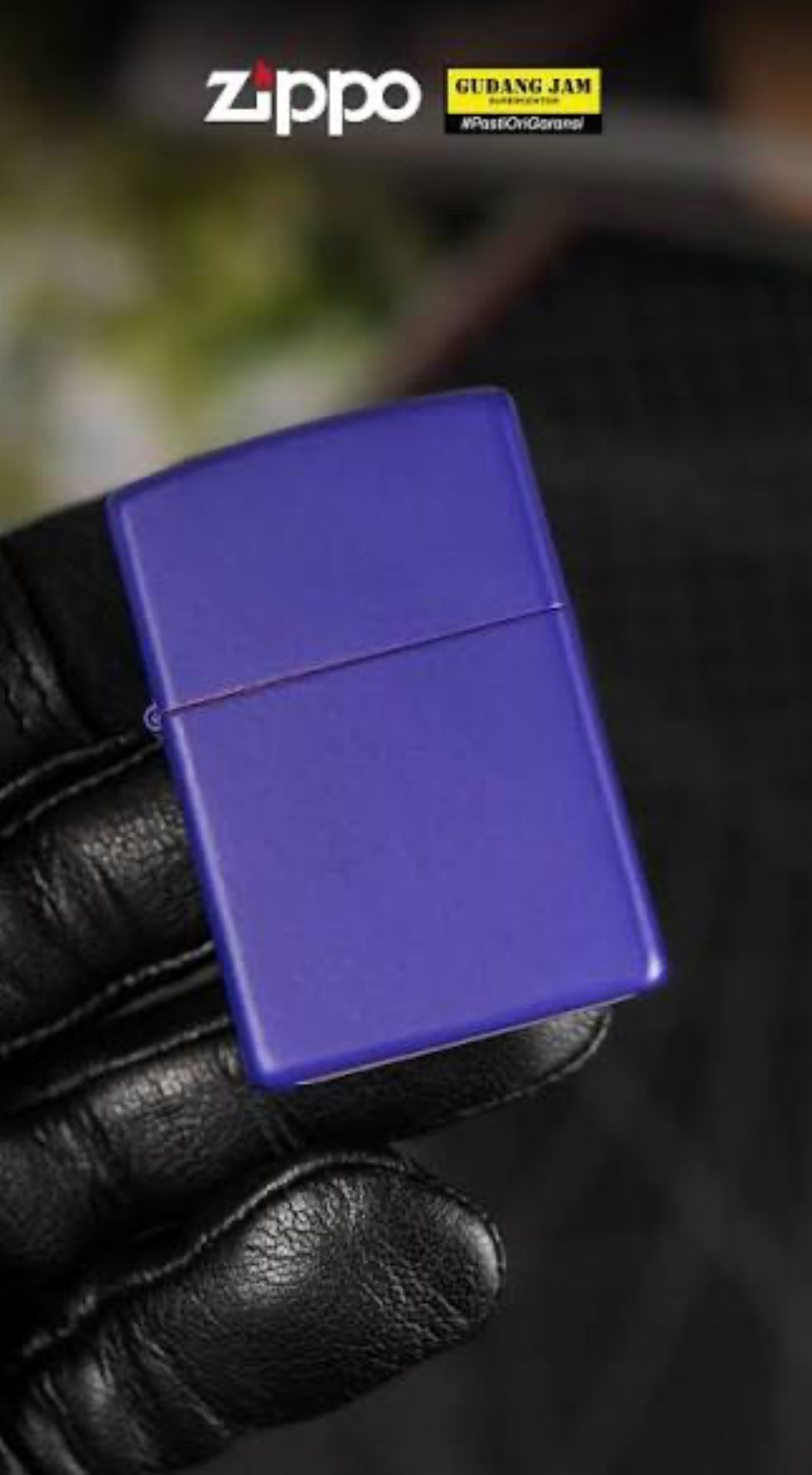 فندک زیپو اورجینال بنفش مات کلاسیک Zippo 237 purple Matte
