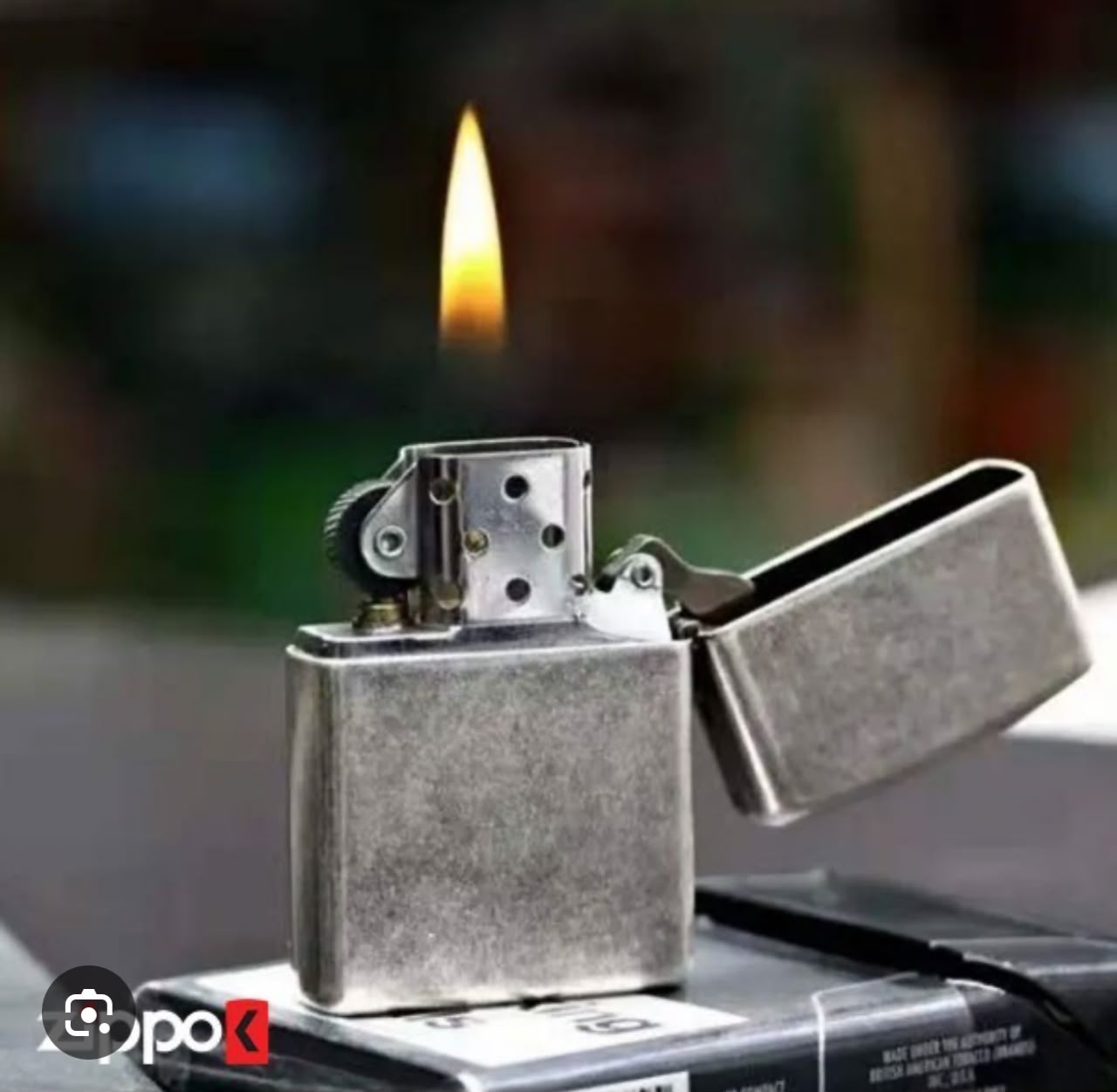 فندک زیپو اصل نقره‌ای آنتیک آرمور Zippo 28973 Armor Antique Silver