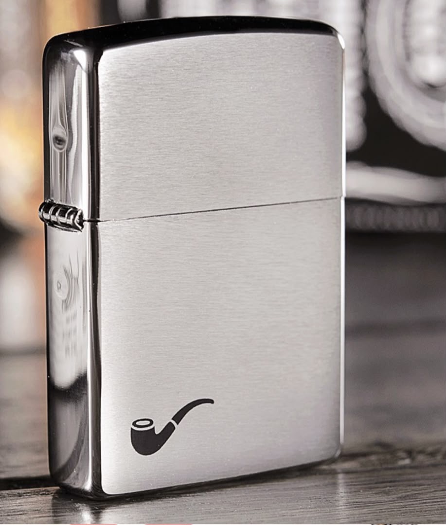 فندک زیپو اصل پیپ کروم براق Zippo 200PL Pipe High Polish Chrome