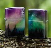فندک زیپو اصل طرح شفق قطبی Zippo 48771 Northern Lights