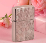 فندک زیپو اصل رزگلد آرمور طرح قلب Zippo 48919 Armor Hearts Design