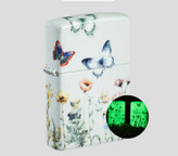 فندک زیپو ۴۶۷۰۳ طرح پروانههای درخشان | Zippo 46703 Glowing Butterflies Design