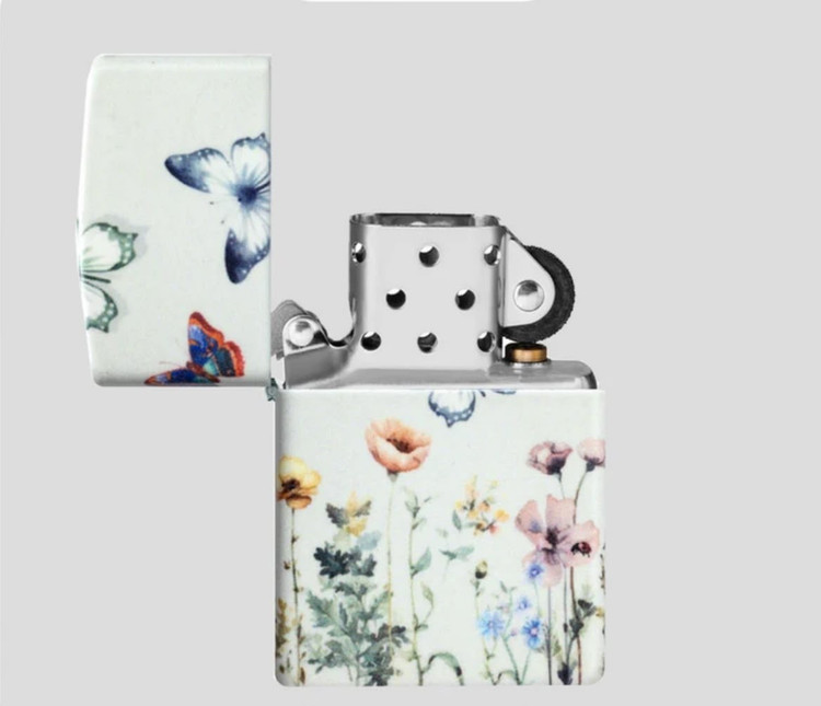فندک زیپو ۴۶۷۰۳ طرح پروانههای درخشان | Zippo 46703 Glowing Butterflies Design