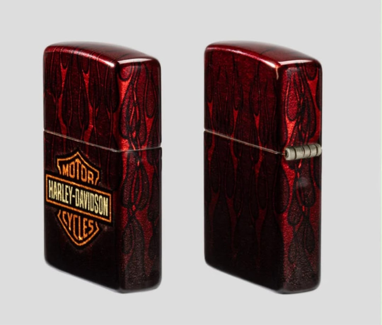 فندک زیپو ۴۸۹۹۴ طرح هارلی دیویدسون شعلههای آتش | Zippo 48994 Harley-Davidson Fusion Flames