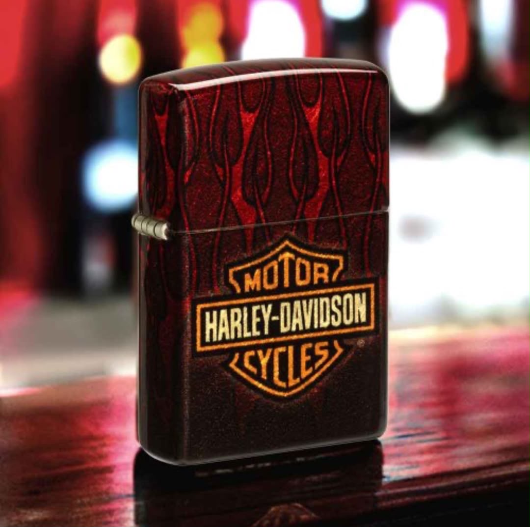 فندک زیپو ۴۸۹۹۴ طرح هارلی دیویدسون شعله‌های آتش | Zippo 48994 Harley-Davidson Fusion Flames