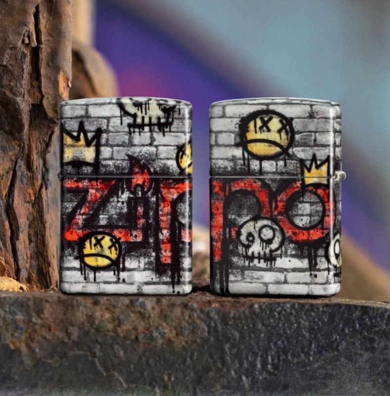 فندک زیپو ۴۶۲۸۲ طرح گرافیتی کینگ | Zippo 46282 Graffiti King Design