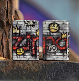 فندک زیپو ۴۶۲۸۲ طرح گرافیتی کینگ | Zippo 46282 Graffiti King Design