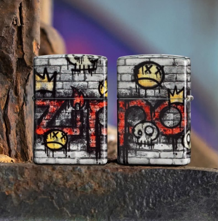 فندک زیپو ۴۶۲۸۲ طرح گرافیتی کینگ | Zippo 46282 Graffiti King Design