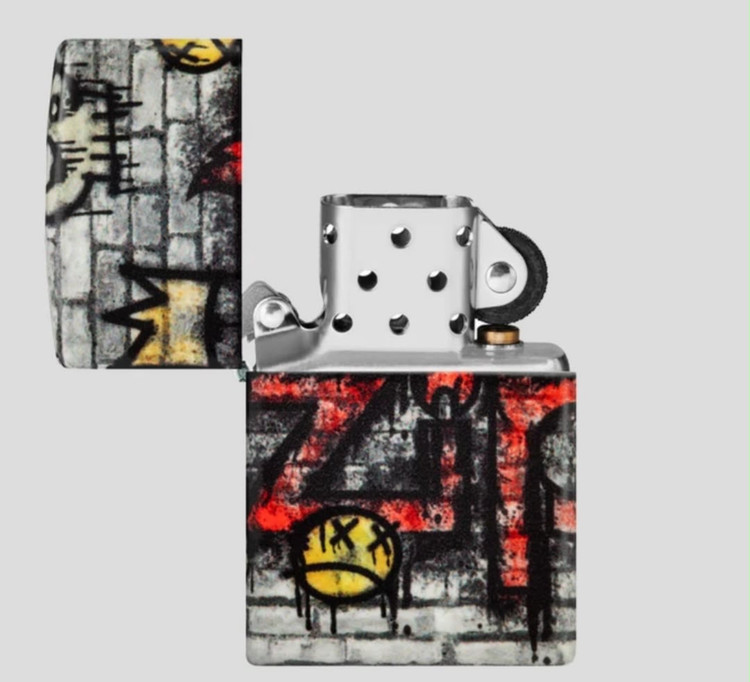 فندک زیپو ۴۶۲۸۲ طرح گرافیتی کینگ | Zippo 46282 Graffiti King Design
