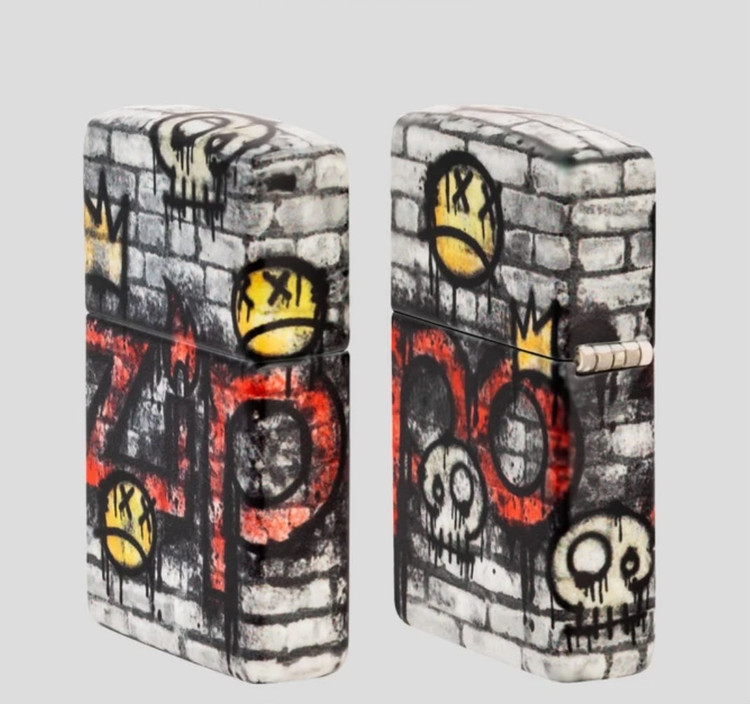 فندک زیپو ۴۶۲۸۲ طرح گرافیتی کینگ | Zippo 46282 Graffiti King Design