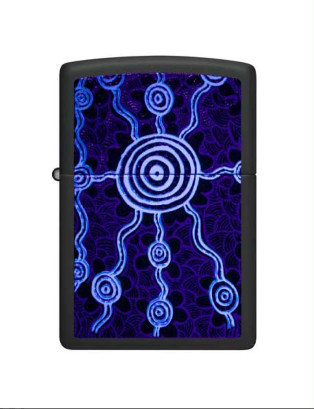 فندک زیپو ۴۸۶۲۵ طرح جان اسمیت گومبولا | Zippo 48625 John Smith Gumbula Black Light Design