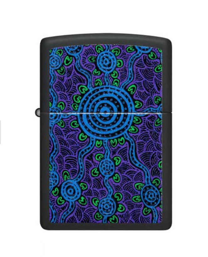 فندک زیپو ۴۸۶۲۵ طرح جان اسمیت گومبولا | Zippo 48625 John Smith Gumbula Black Light Design