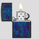 فندک زیپو ۴۸۶۲۵ طرح جان اسمیت گومبولا | Zippo 48625 John Smith Gumbula Black Light Design