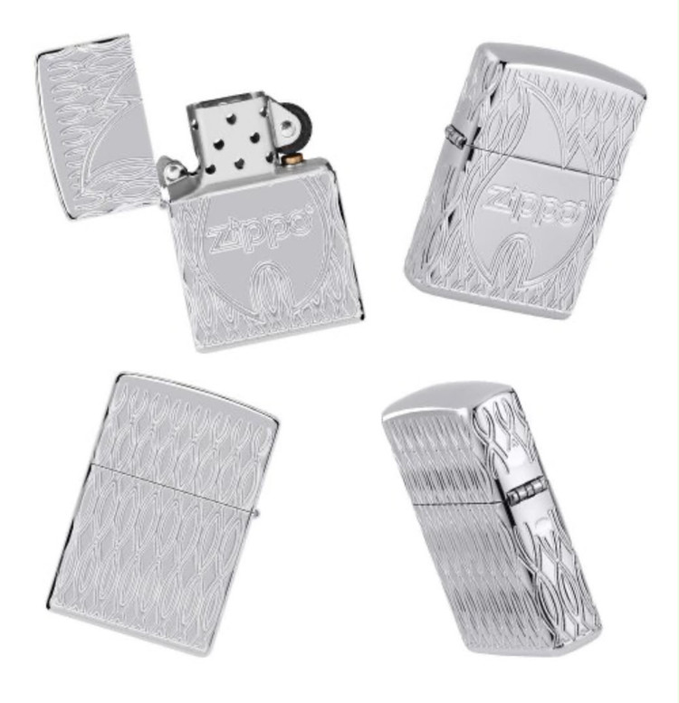 فندک زیپو ۴۸۸۳۸ طرح شعله | Zippo 48838 Flame Design