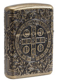 فندک زیپو ۲۹۷۱۹ آرمور طرح سنت بندیکت | Zippo Armor 29719 St. Benedict Design