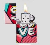 فندک زیپو ۴۶۰۱۳ طرح عشق و LOVE | Zippo 46013 Love Design