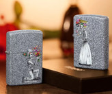 فندک زیپو ۲۸۹۸۷ ست دو عددی اسکلت عاشق | Zippo 28987 Iron Stone Couple