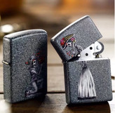 فندک زیپو ۲۸۹۸۷ ست دو عددی اسکلت عاشق | Zippo 28987 Iron Stone Couple