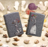 فندک زیپو ۲۸۹۸۷ ست دو عددی اسکلت عاشق | Zippo 28987 Iron Stone Couple