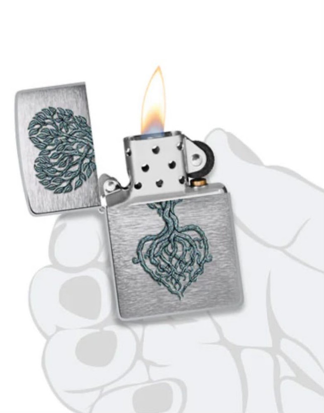 فندک زیپو ۴۶۲۳۲ طرح درخت عشق | Zippo 46232 Tree of Love Design