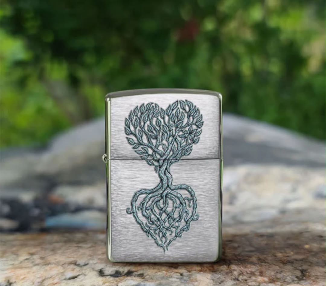 فندک زیپو ۴۶۲۳۲ طرح درخت عشق | Zippo 46232 Tree of Love Design