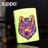 فندک زیپو ۲۹۶۳۹ طرح گرگ Wolf Design با Emblem برجسته