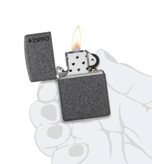 فندک زیپو ۲۱۱ZL لوگو زیپو با پوشش آیرون استون | Zippo 211ZL Iron Stone Logo