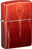 فندک زیپو اصل مدل 48510 Ombre Zippo Flames با پرداخت Tumbled Brass و طرح شعلههای زیپو با فناوری 540 Fusion