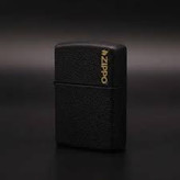 فندک زیپو ۲۳۶ZL لوگوی زیپو با روکش مشکی آسفالتی Zippo 236ZL Classic Black Crackle® Zippo Logo