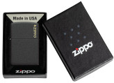 فندک زیپو ۲۳۶ZL لوگوی زیپو با روکش مشکی آسفالتی Zippo 236ZL Classic Black Crackle® Zippo Logo
